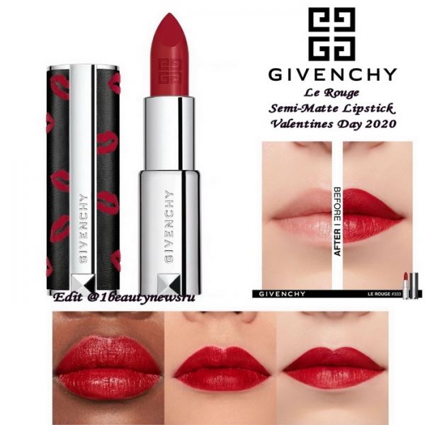 Лимитированная губная помада Givenchy Le Rouge Semi-Matte Lipstick Valentines Day 2020